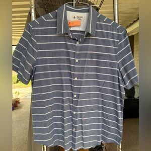 Penguin Navy and White Striped Shirt